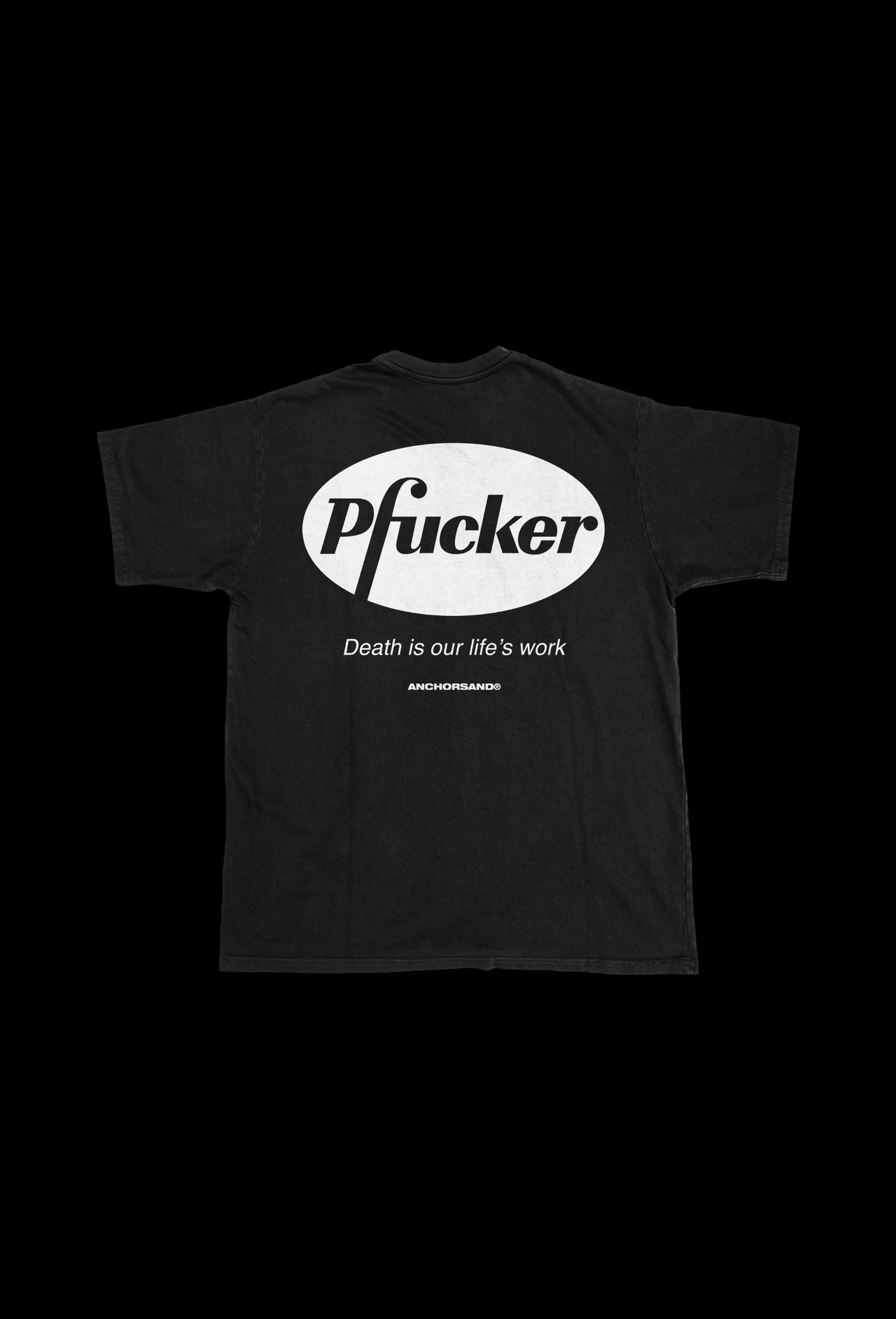 PFUCKER T-SHIRT BLACK