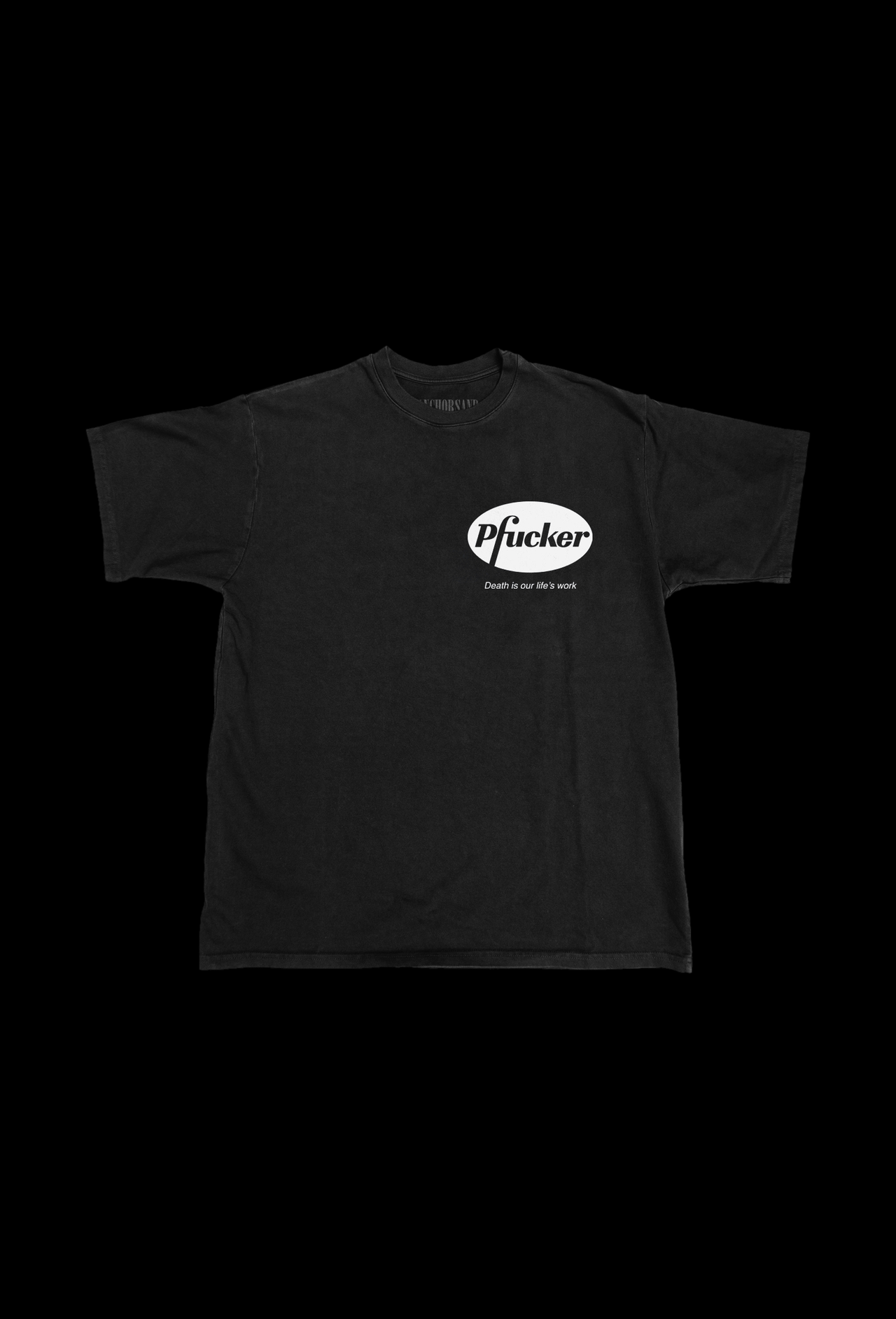 PFUCKER T-SHIRT BLACK